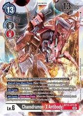 Chaosdramon (X Antibody) - BT12-072 - SR - Foil