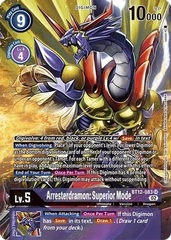 Arresterdramon: Superior Mode - BT12-083 - SR - Alternate Art - Foil