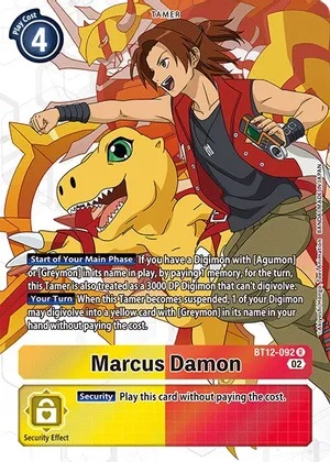 Marcus Damon - BT12-092 - R - Alternate Art - Foil