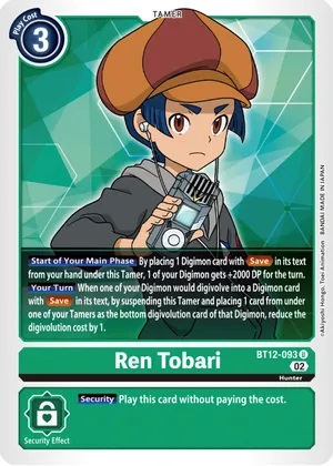 Ren Tobari - BT12-093 - U