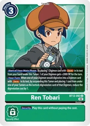 Ren Tobari - BT12-093 - U