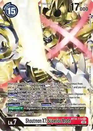 Shoutmon X7: Superior Mode - BT12-112 - SR - Foil