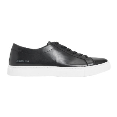 Kenneth Cole - Kam Leather Lace-Up Sneaker - BLACK
