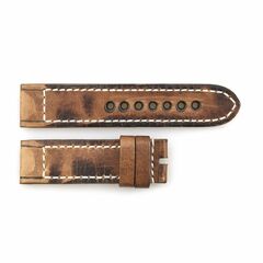Steinhart Leather Strap Vintage Brown For Military 47 Size L - 211-0555