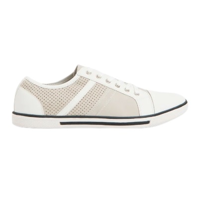 Kenneth Cole - Center Low Top Sneaker - WHITE / TAUPE