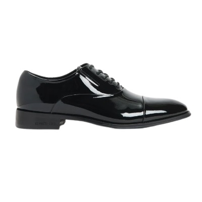 Kenneth Cole - Tully Patent Leather Cap Toe - BLACK