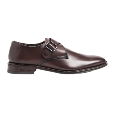 Kenneth Cole - Tully Monk Strap Shoe - BROWN