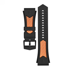 TAG Heuer Orange And Black Sport Strap - BT0747
