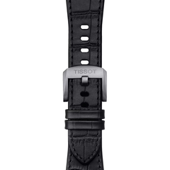Tissot Official Black PRX Leather Strap With Steel End Piece - T852.047.562
