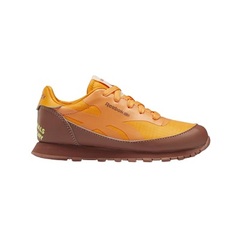 Reebok - The Animals Observatory Classic Leather Shoes - Preschool - Boulder Brown-Bright Orange-Solar Acid Yellow