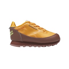 Reebok - The Animals Observatory Classic Leather Shoes - Toddler - Boulder Brown-Bright Orange-Solar Acid Yellow