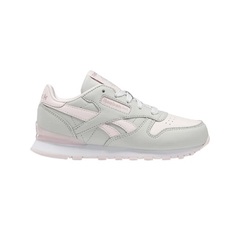Reebok - Classic Leather Step 'n' Flash Shoes - Preschool - Pure Grey 2-Pure Grey 2-Porcelain Pink