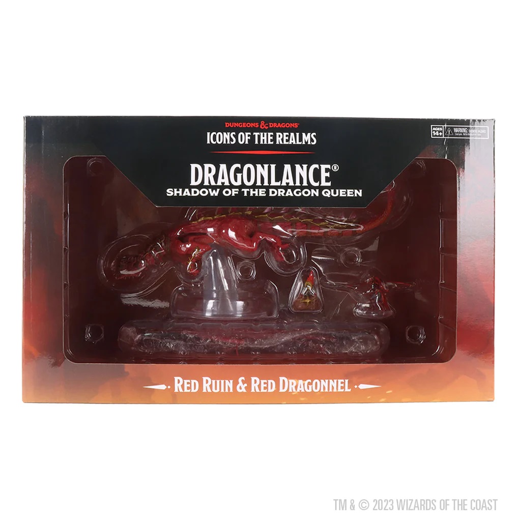 D&D Icons of the Realms: Dragonlance - Red Ruin & Red Dragonnel (Out of Box)