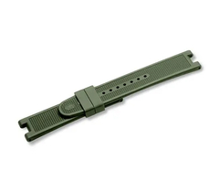 Victorinox Night Vision Black Ice PVD - Green Rubber Strap With Buckle - 21 mm - 004759