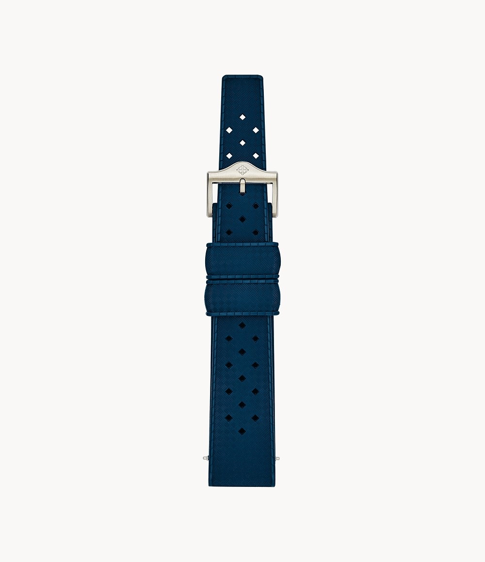 Zodiac 20mm Navy Rubber Strap - ZOS1008