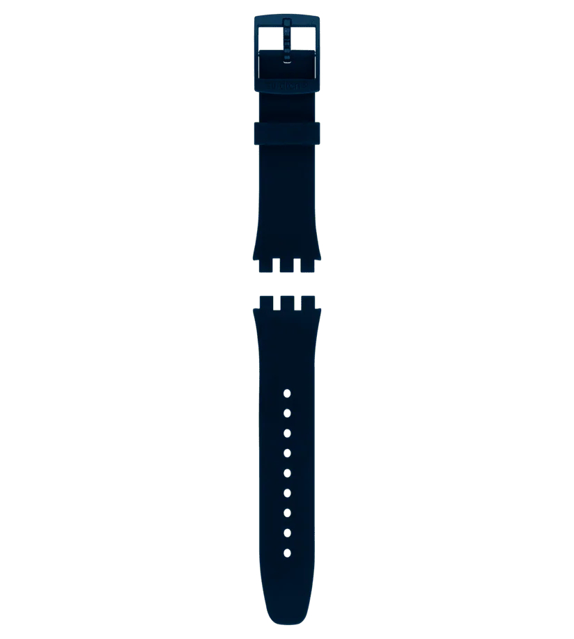 Swatch Chrono Plastic Blue Silicone Strap - ACSUSN401
