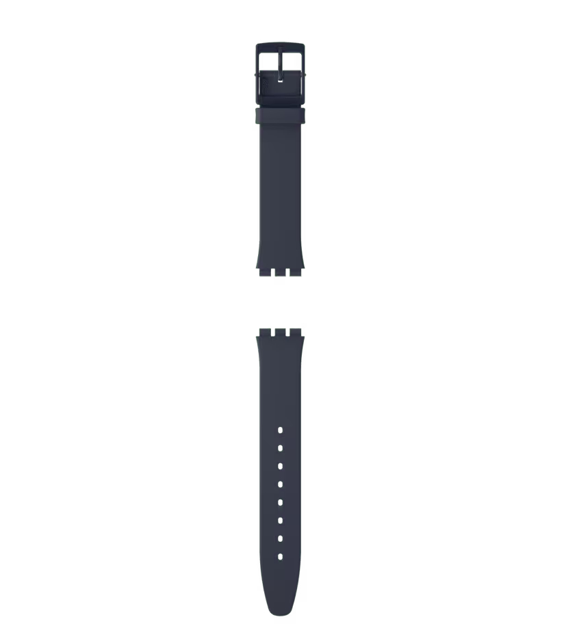 Swatch Skin Blue Leather Strap - ACSFN123C