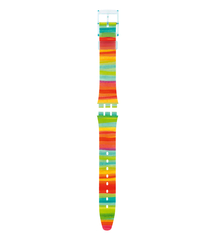 Swatch Gent Red Multicolor Plastic Strap - ACGS124