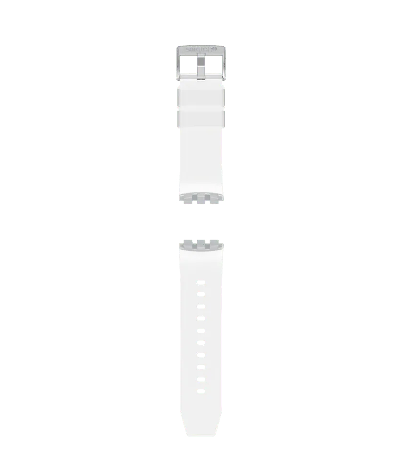 Swatch Big Bold Transparent Silicone Strap - ACSO27E100