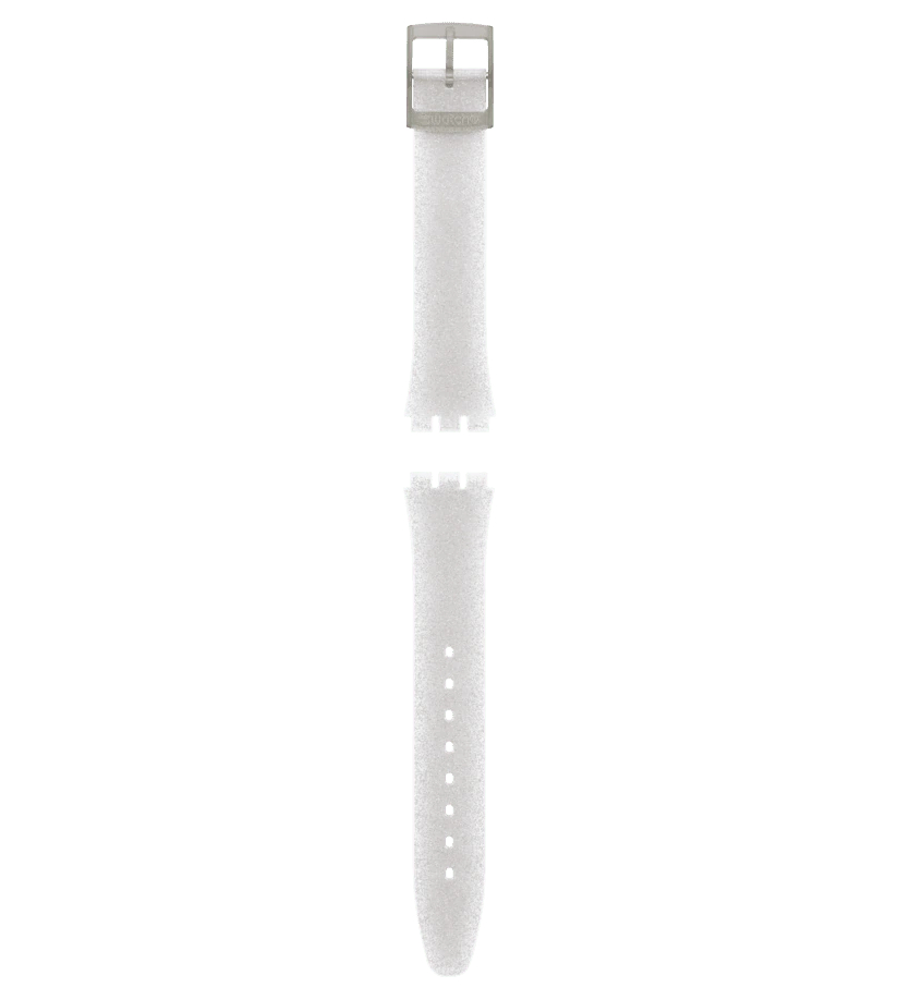 Swatch Gent Silver Glitters Silicone Strap - ACGM416C