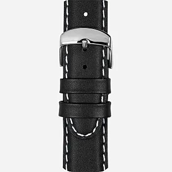 Timex - 20mm Black Leather Strap - TW7C04100YX