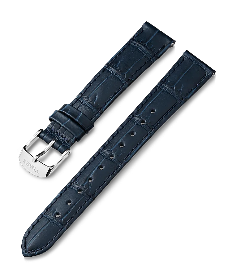 Timex - 16mm Leather Strap Blue - TW7C60700YX