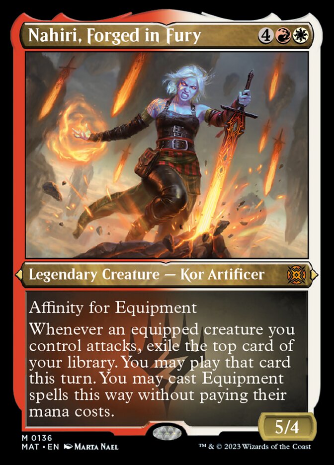 Nahiri, Forged in Fury - Foil Etched