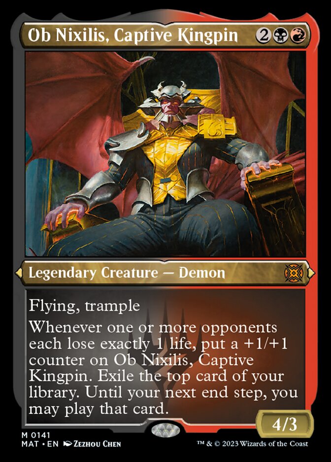 Ob Nixilis, Captive Kingpin - Foil Etched