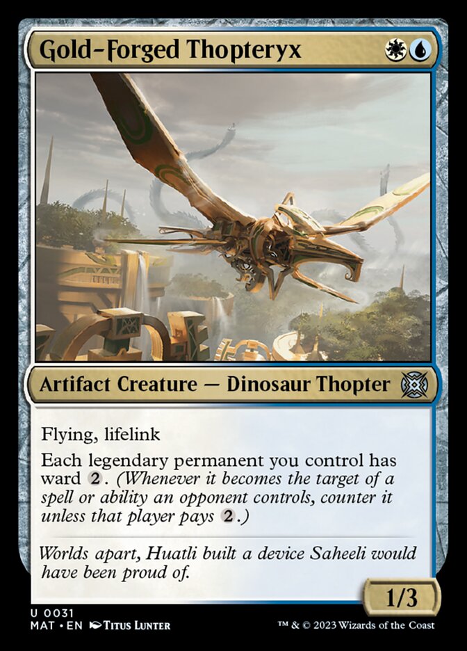 Gold-Forged Thopteryx - Foil