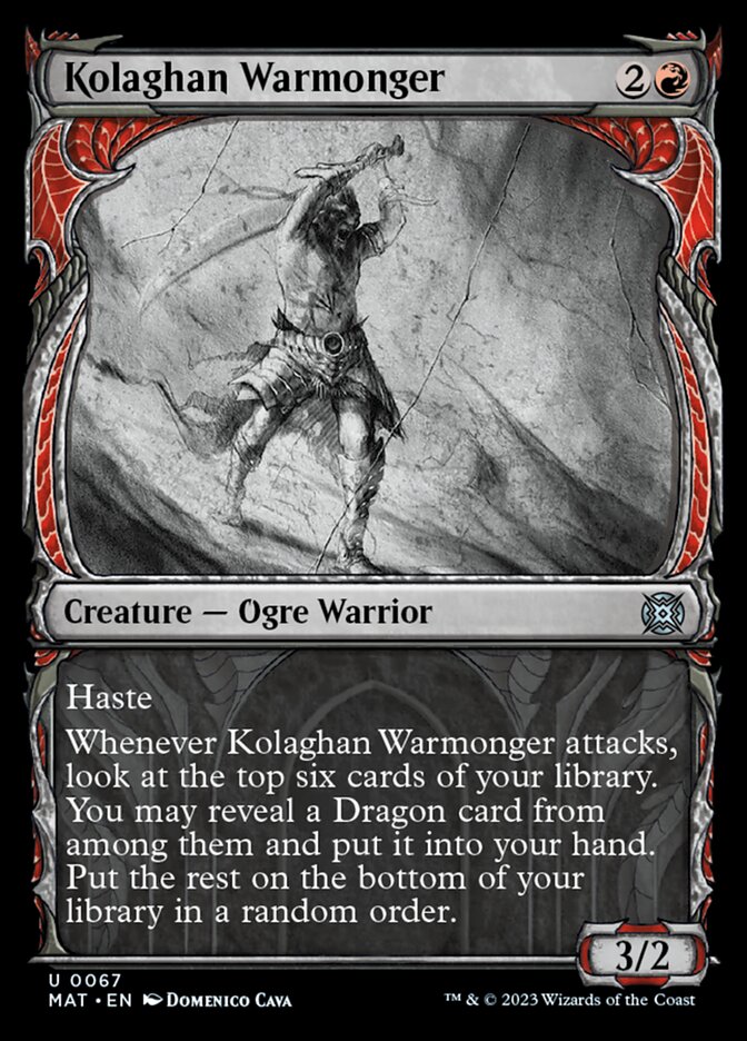 Kolaghan Warmonger - Foil - Showcase