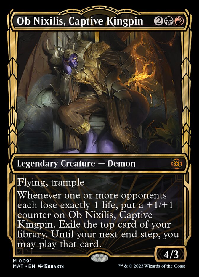 Ob Nixilis, Captive Kingpin - Foil - Showcase