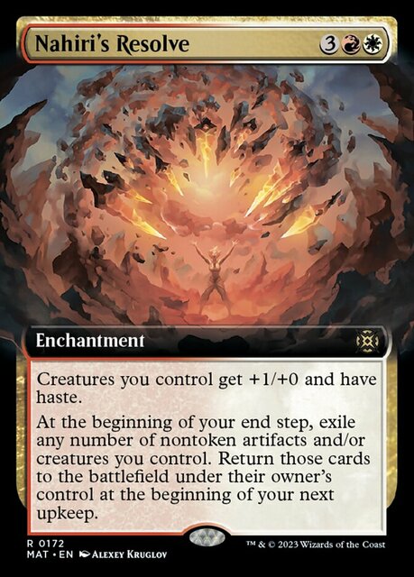 Nahiris Resolve - Foil - Extended Art