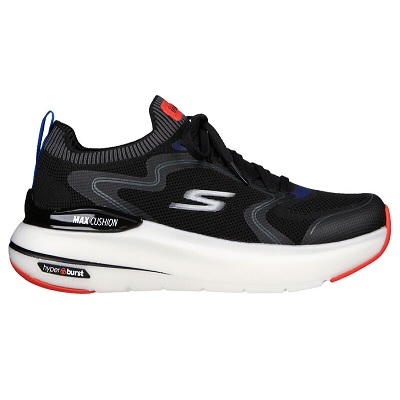 Sketchers - Max Cushioning Hyper Burst-Smooth Strike - BLACK-MULTI