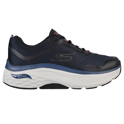 Sketchers - Max Cushioning Arch Fit - NAVY-ORANGE