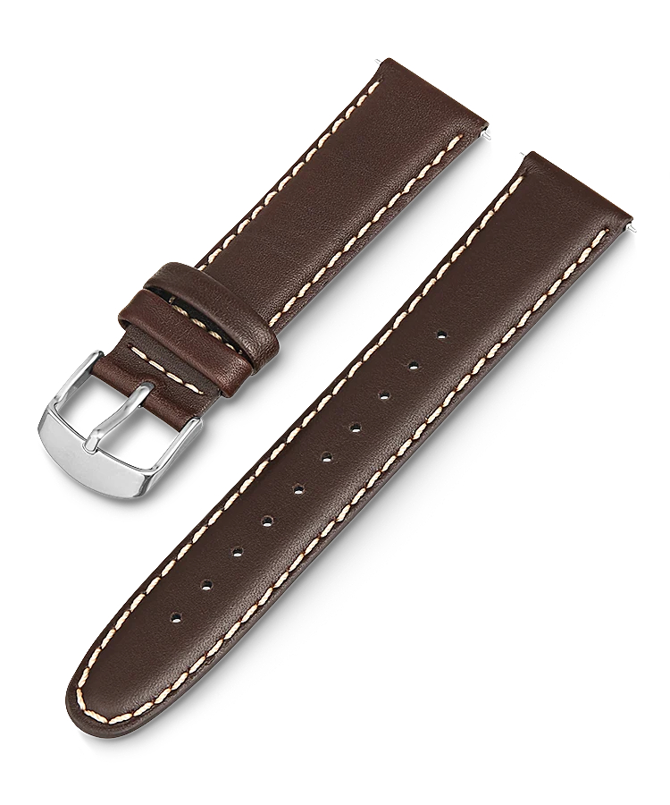 Timex - 20mm Leather Strap Brown - TW7C05000YX