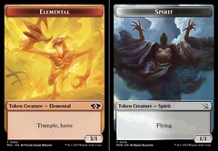 Elemental (002) // Spirit (014) Double-Sided Token - Foil