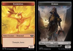 Elemental (0002) // Zombie (0005) Double-Sided Token - Foil