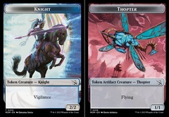 Knight (010) // Thopter (019) Double-Sided Token - Foil