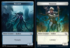 Kraken (004) // Soldier (002) Double-Sided Token - Foil