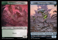 Phyrexian Hydra (011) // Phyrexian Myr (001) Double-Sided Token - Foil