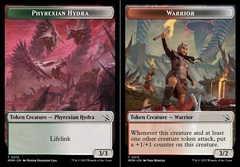 Phyrexian Hydra (012) // Warrior (015) Double-Sided Token - Foil