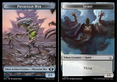 Phyrexian Myr (001) // Spirit (014) Double-Sided Token - Foil