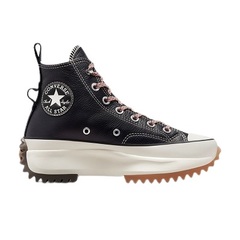 Converse - Run Star Hike Platform Leather High Top - Black / Egret / Gum