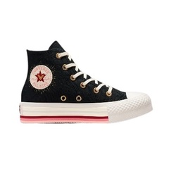 Converse - Chuck Taylor All Star Lift Platform Hearts High Top - Black / Mom's Potato Salad / Back Alley Brick