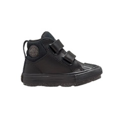 Converse - Chuck Taylor All Star Berkshire Boot Leather High Top - Black / Black / Iron Grey