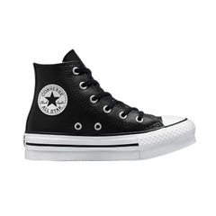 Converse - Chuck Taylor All Star EVA Lift Platform Leather High Top - Black / Natural Ivory