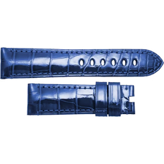 Panerai - Alligator Shiny Blu Profondo 20 / 18MM Standard - MXE0GQ76