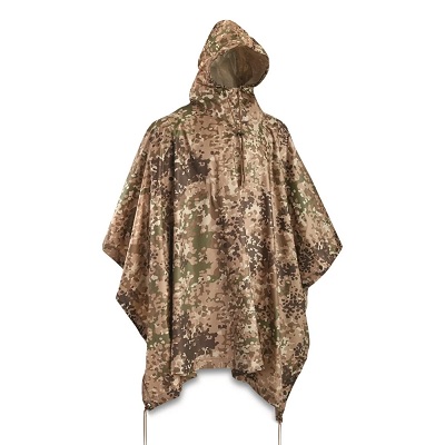 MIL-TEC RIPSTOP PONCHO - ARID-FLECK CAMO