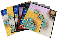 Marvel Avengers Fantastic Four Empyre Miniatures Game 6 Thick Double Sided Map Tiles