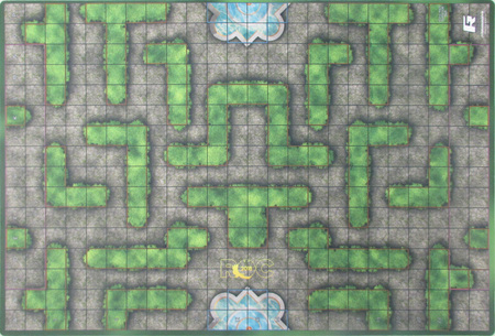 Heroclix ROC 2018 Premium Map: Hedge Maze